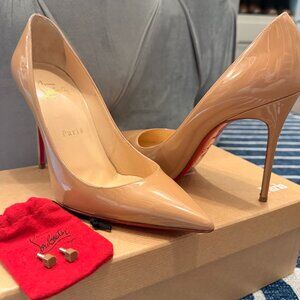 Christian Louboutin Nude Décolleté Pumps – Size 37.5 (US 7.5)